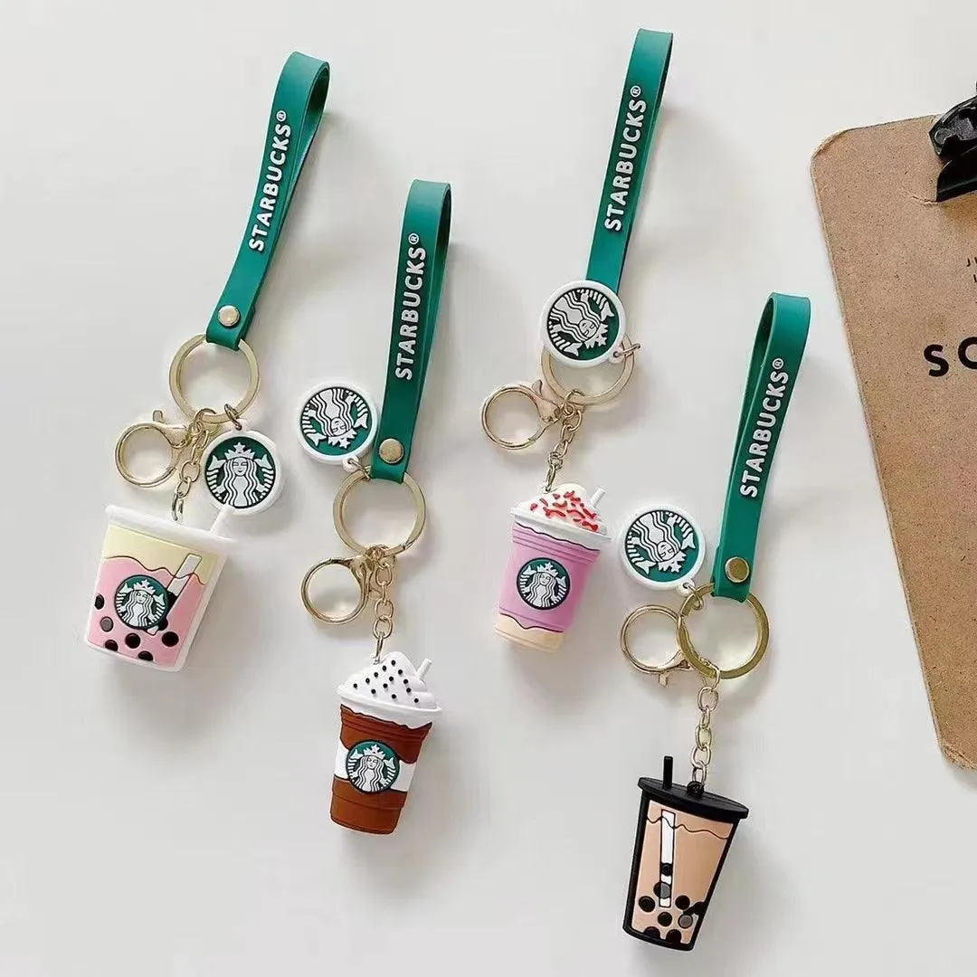 Cute Coffee Cup Keychain   Bag charm   Strap (Choose from Drop Down Menu)