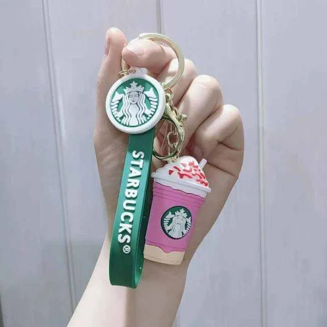 Cute Coffee Cup Keychain   Bag charm   Strap (Choose from Drop Down Menu)
