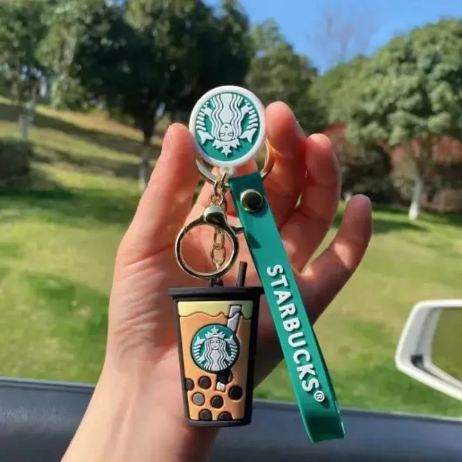 Cute Coffee Cup Keychain   Bag charm   Strap (Choose from Drop Down Menu)