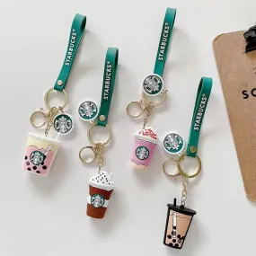 Cute Coffee Cup Keychain   Bag charm   Strap (Choose from Drop Down Menu)