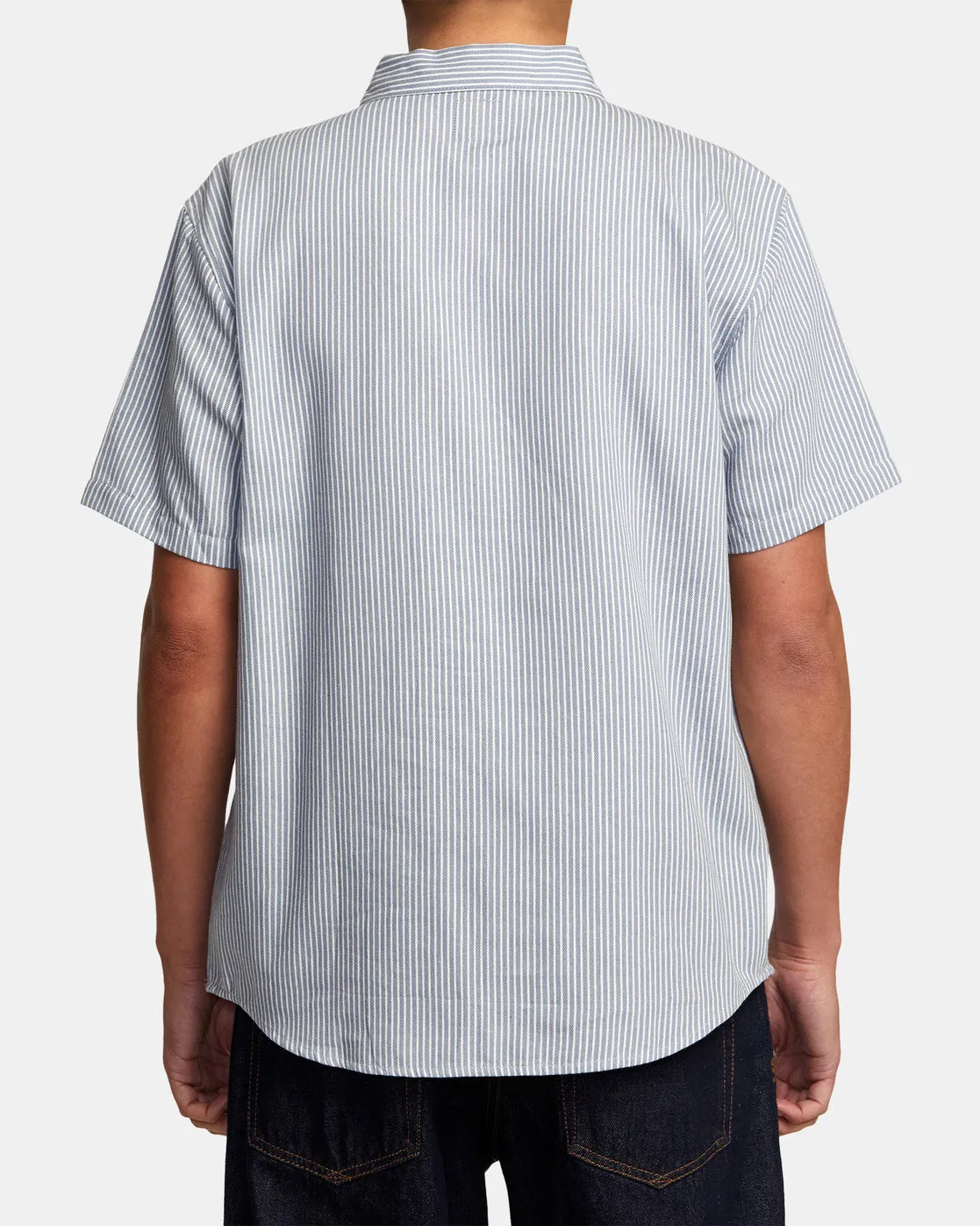 Dayshift Stripe II Short Sleeve Shirt - Deja Blue