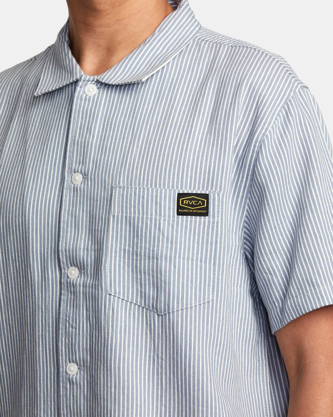 Dayshift Stripe II Short Sleeve Shirt - Deja Blue