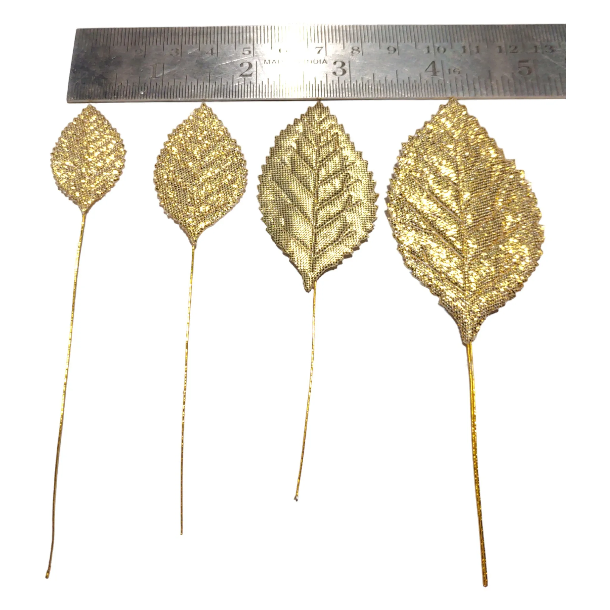 Decorative Artificial Fabric Leafs for Decoration Craft or Textile, 100Pcs - Design 59