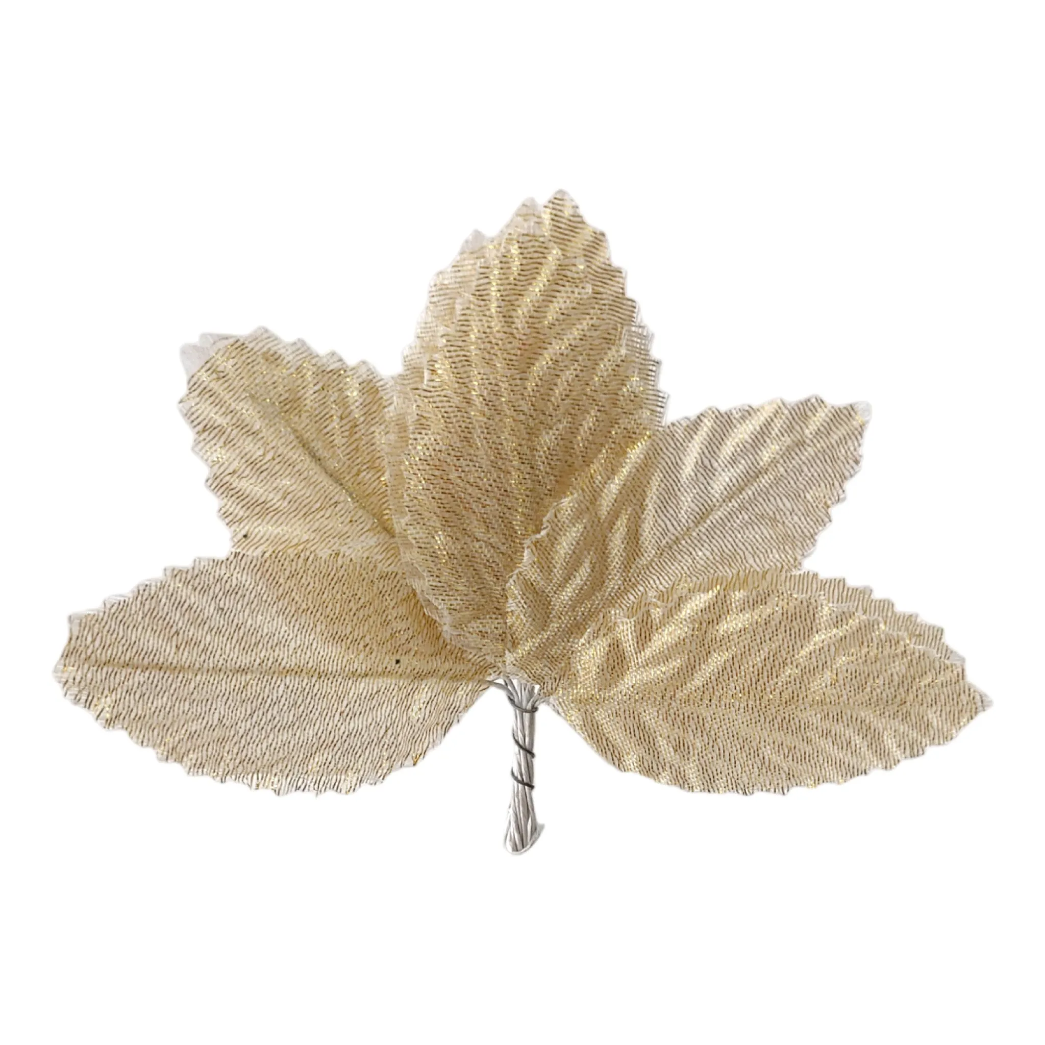 Decorative Artificial Fabric Leafs for Decoration Craft or Textile, 100Pcs - Design 59