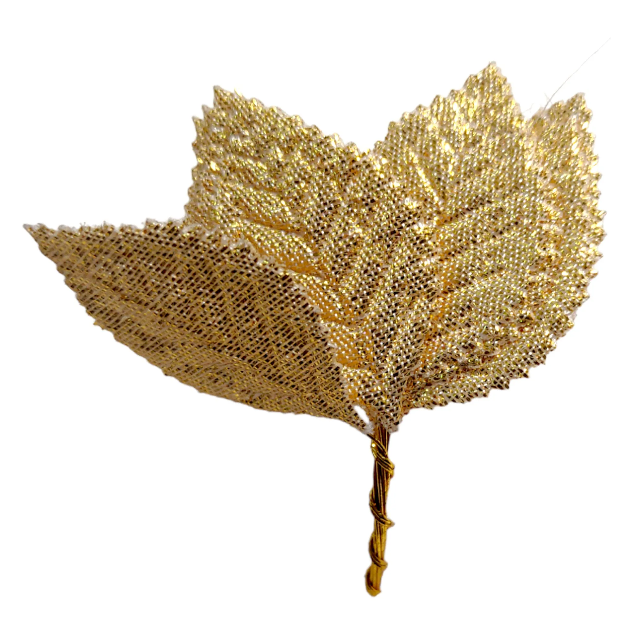 Decorative Artificial Fabric Leafs for Decoration Craft or Textile, 100Pcs - Design 59