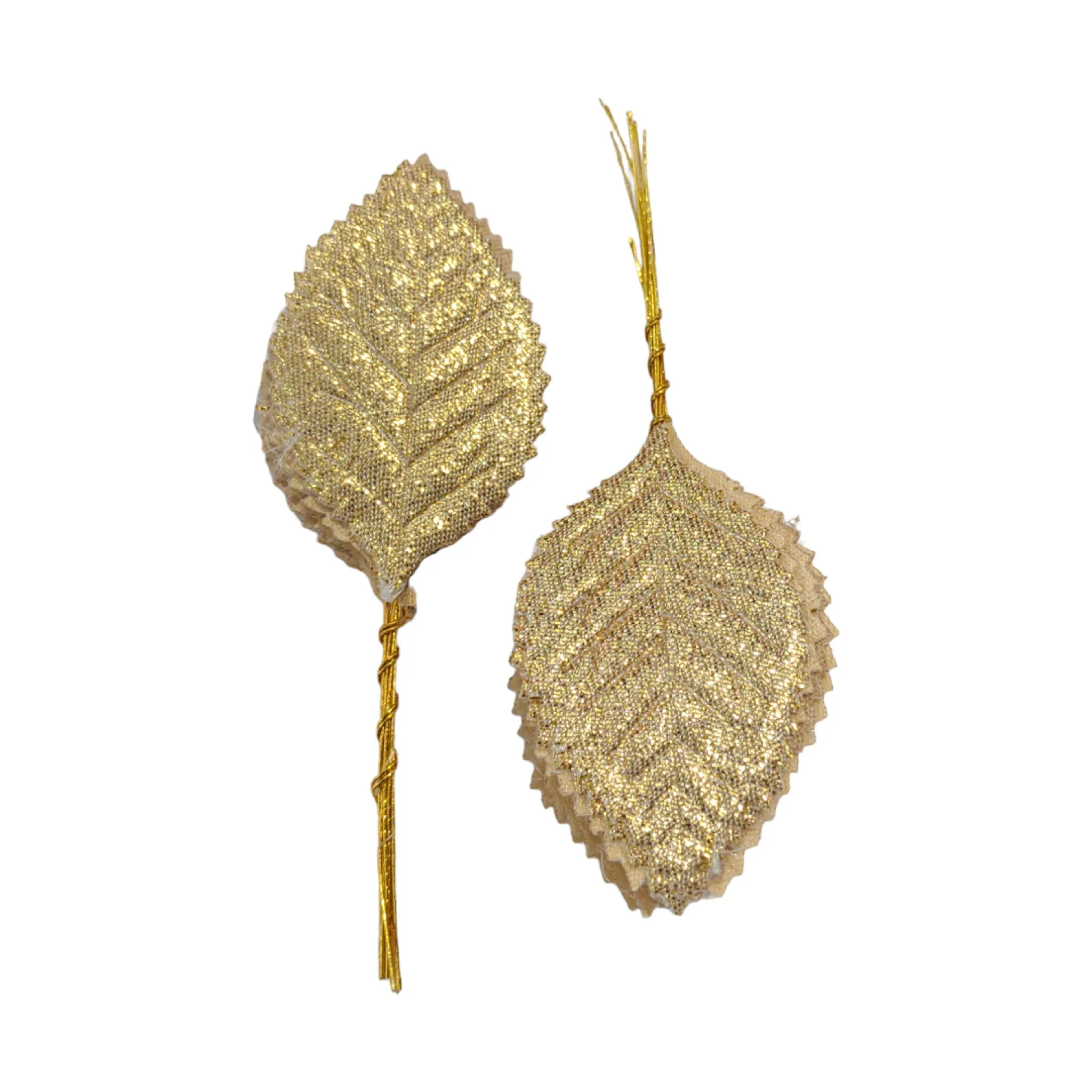 Decorative Artificial Fabric Leafs for Decoration Craft or Textile, 100Pcs - Design 59