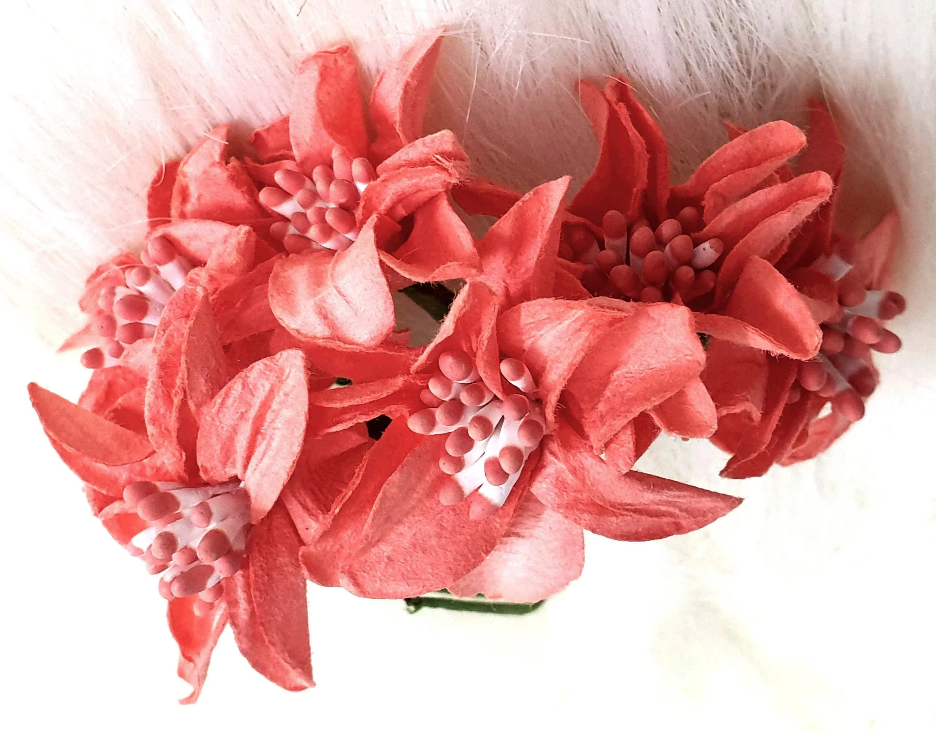 Decorative Artificial Lilium Lily Paper Flower for Decor, Craft or Textile - Design 21