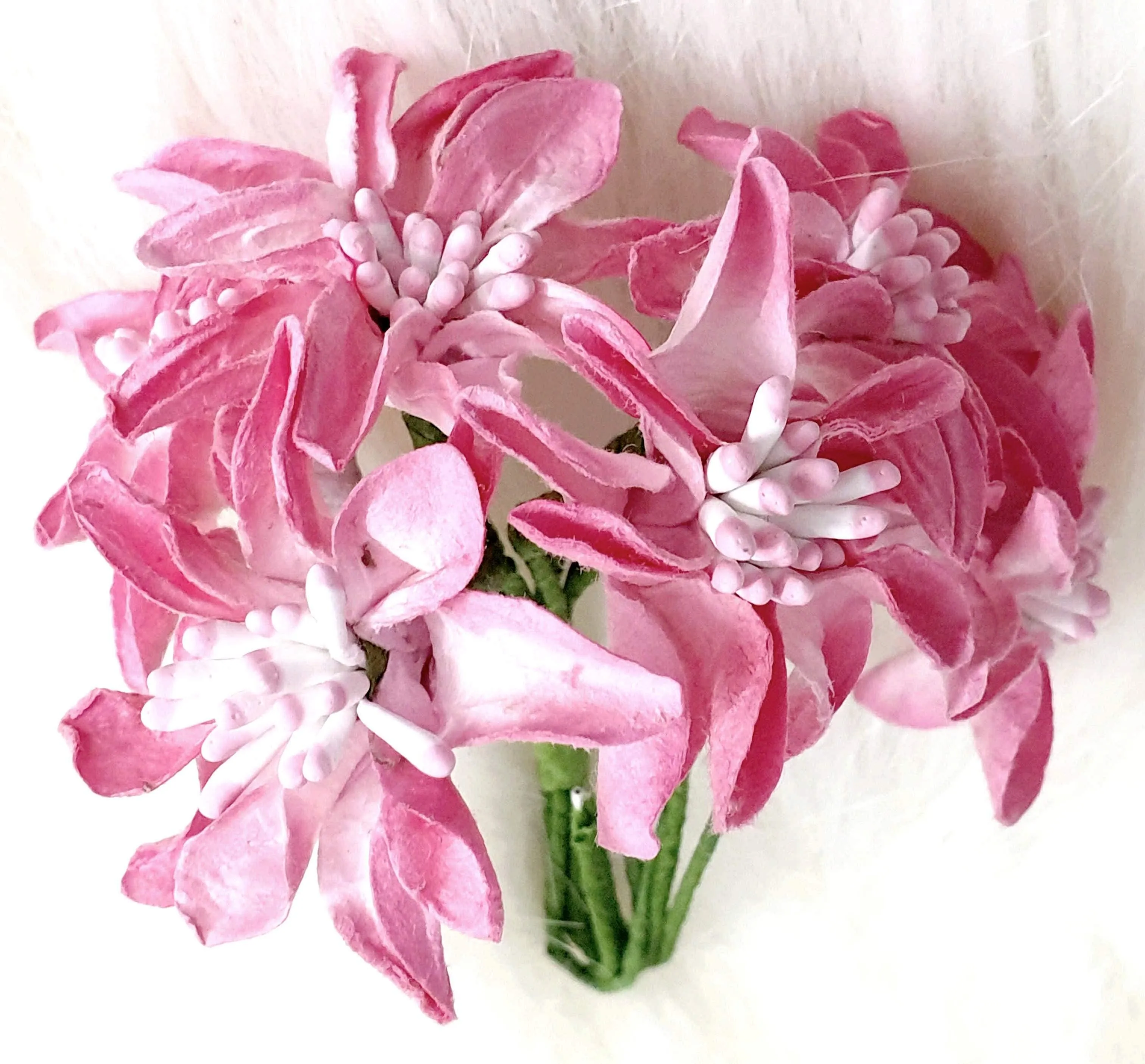 Decorative Artificial Lilium Lily Paper Flower for Decor, Craft or Textile - Design 21