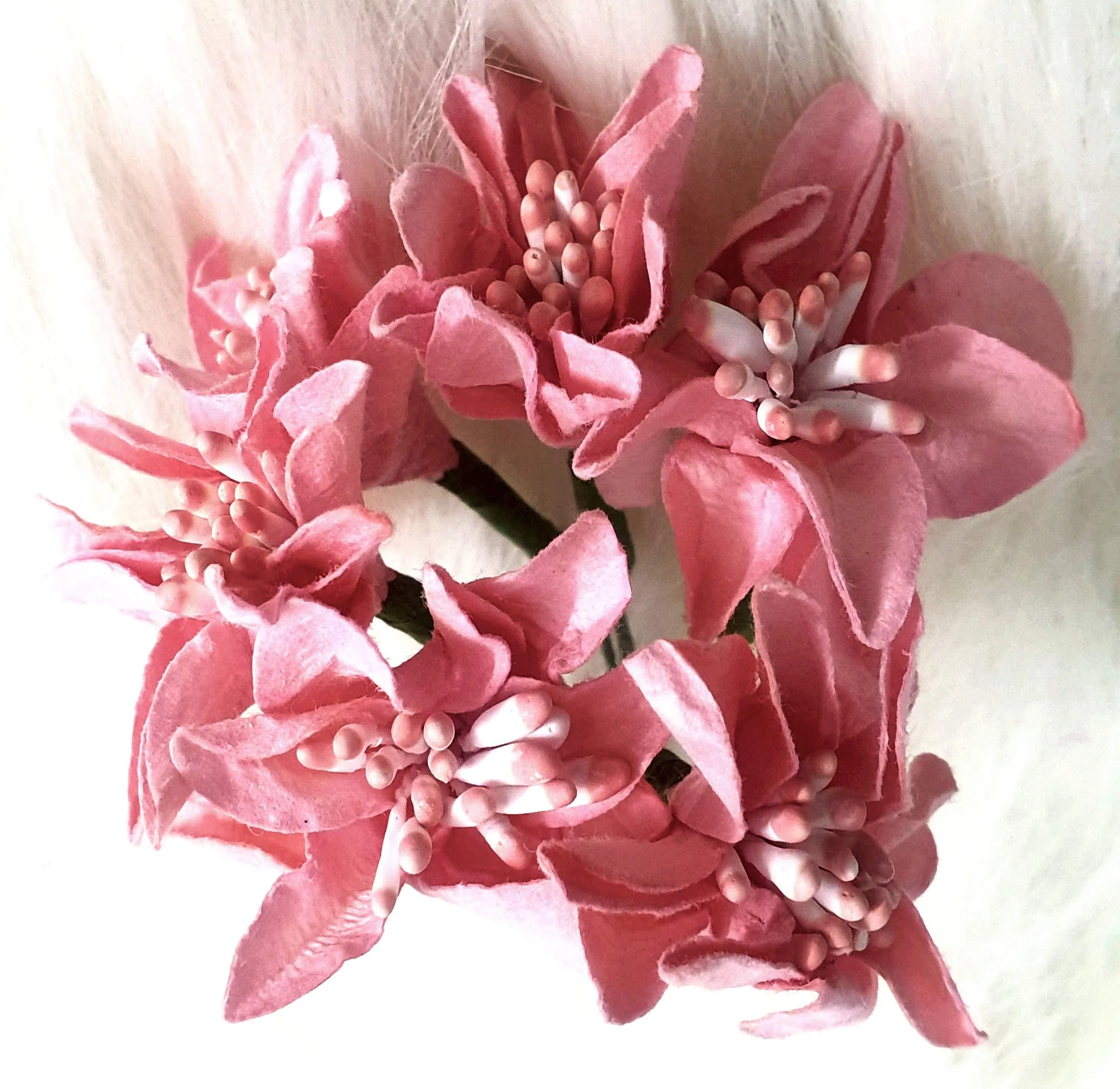 Decorative Artificial Lilium Lily Paper Flower for Decor, Craft or Textile - Design 21