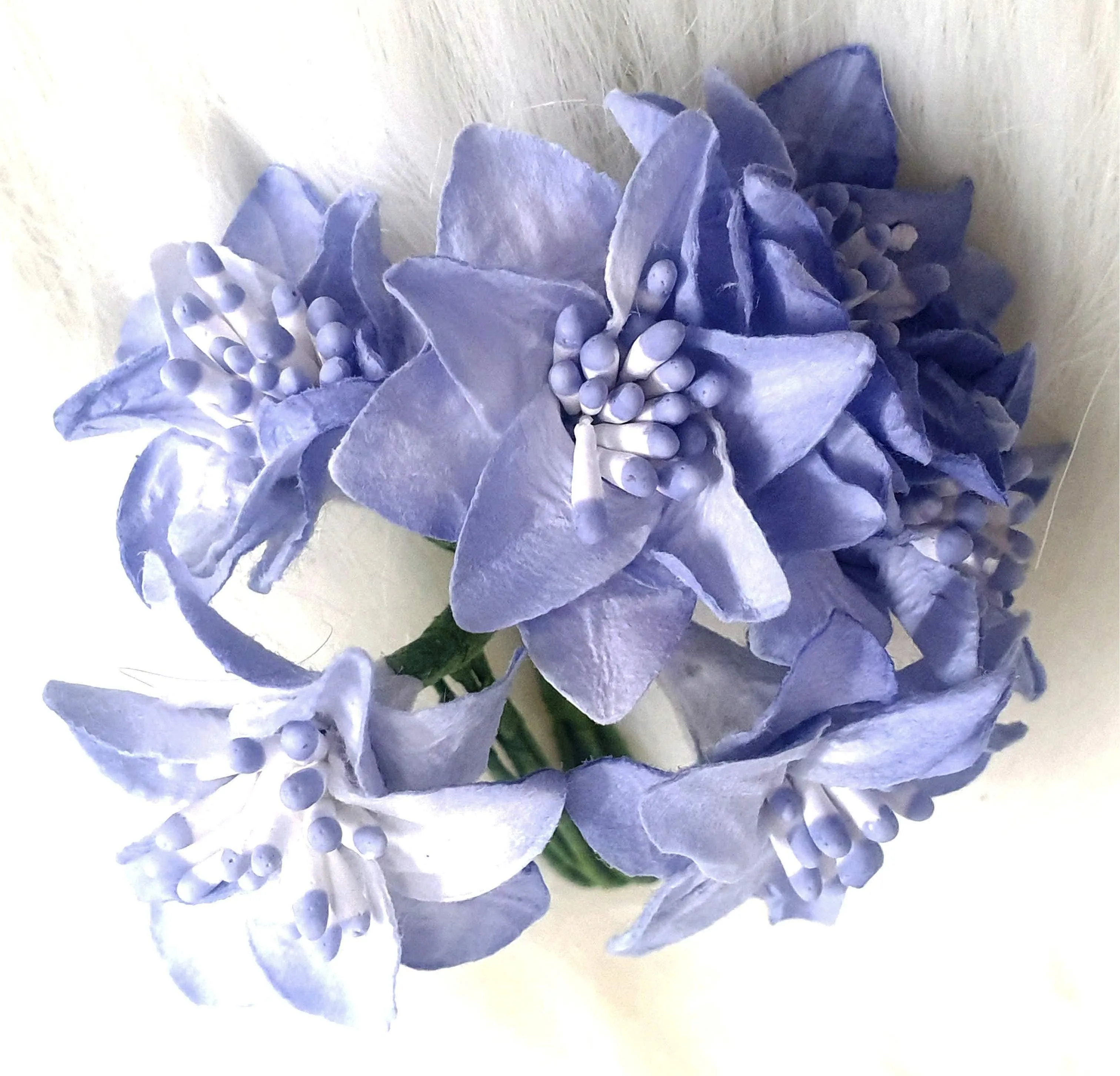 Decorative Artificial Lilium Lily Paper Flower for Decor, Craft or Textile - Design 21