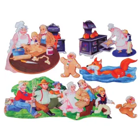 Deluxe Flannel Board Set/Gingerbread Boy