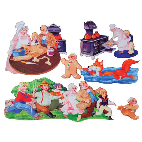 Deluxe Flannel Board Set/Gingerbread Boy