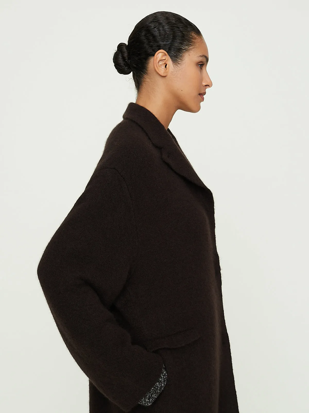 Double Cruel Touch Coat in Brown