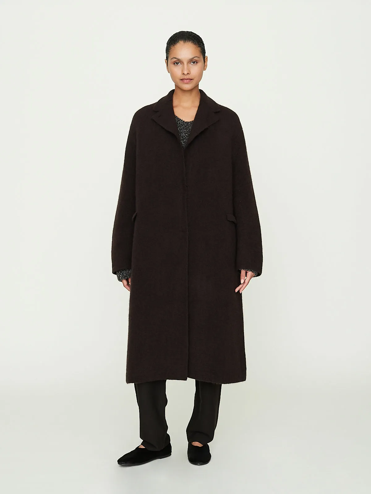 Double Cruel Touch Coat in Brown