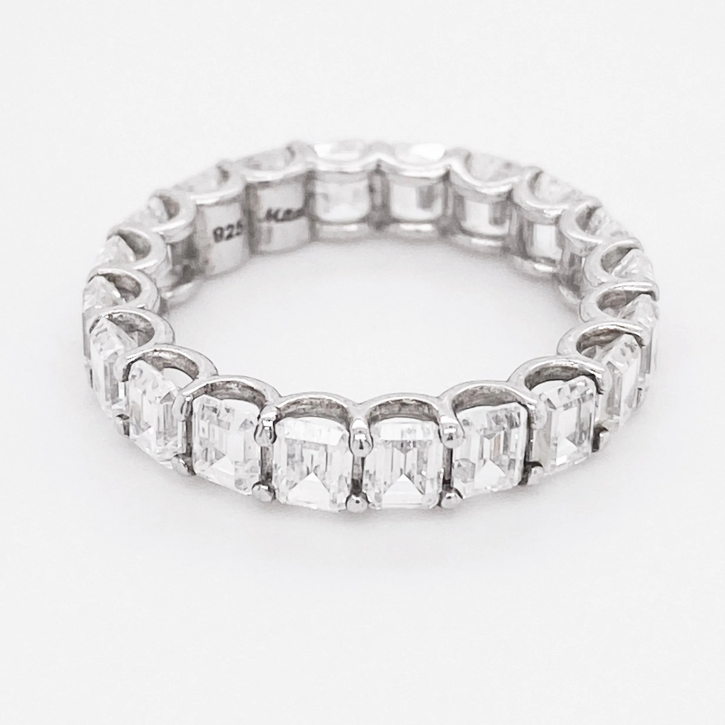 Emerald Cut Diamond Eternity Ring