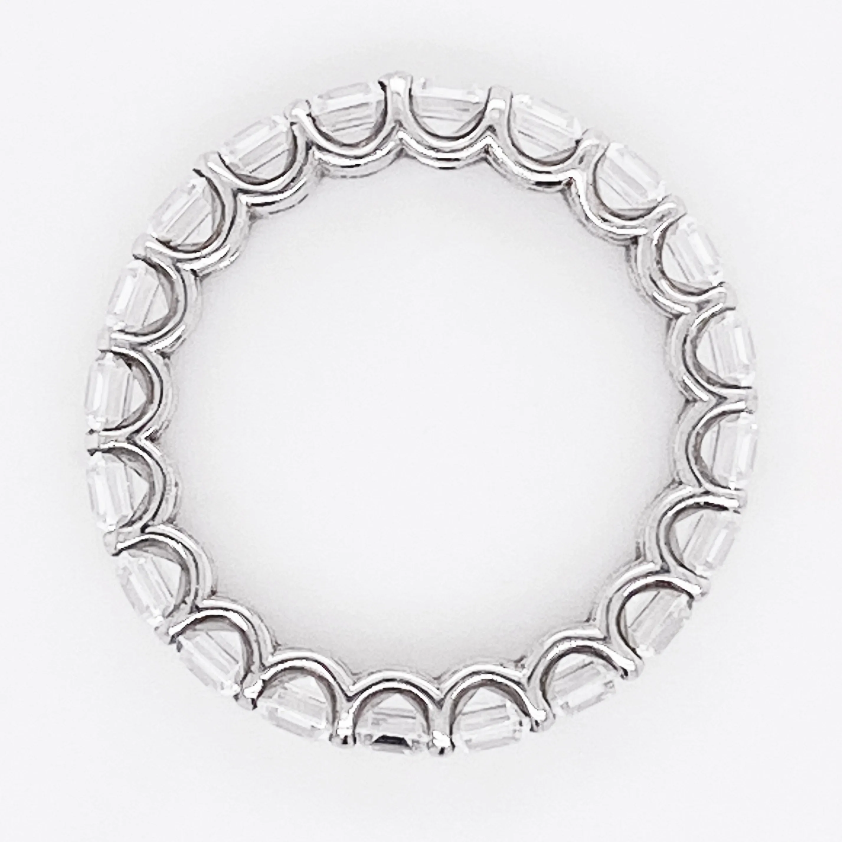 Emerald Cut Diamond Eternity Ring