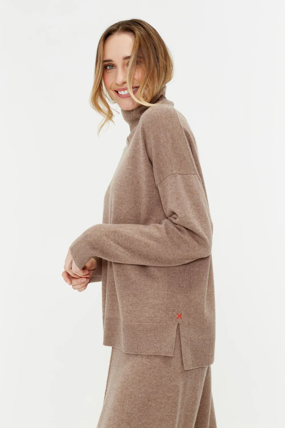 Hazel Wool-Cashmere Rollneck Sweater