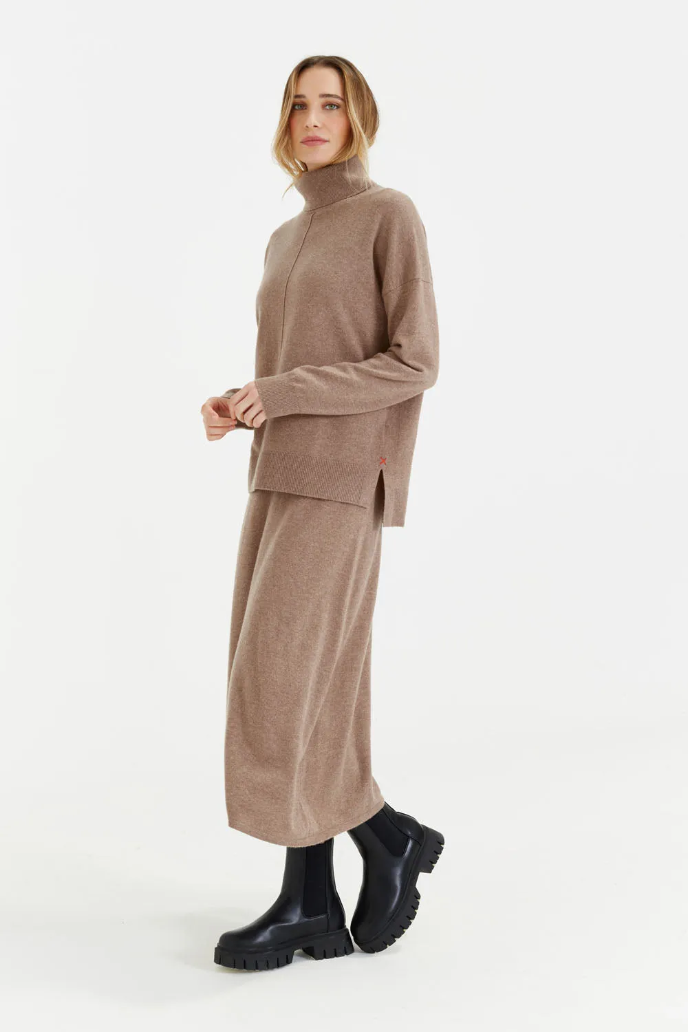 Hazel Wool-Cashmere Rollneck Sweater
