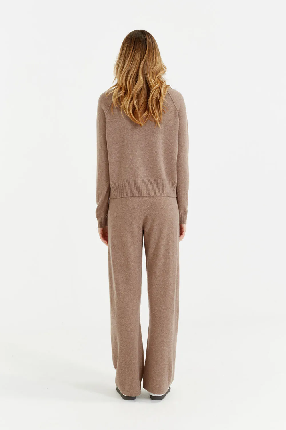Hazel Wool-Cashmere Wide-Leg Track Pants