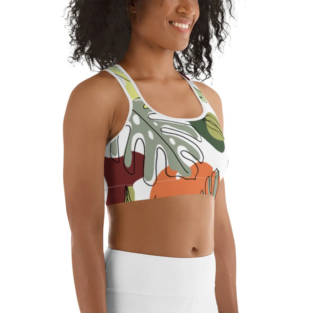 Jungle Print Sports bra