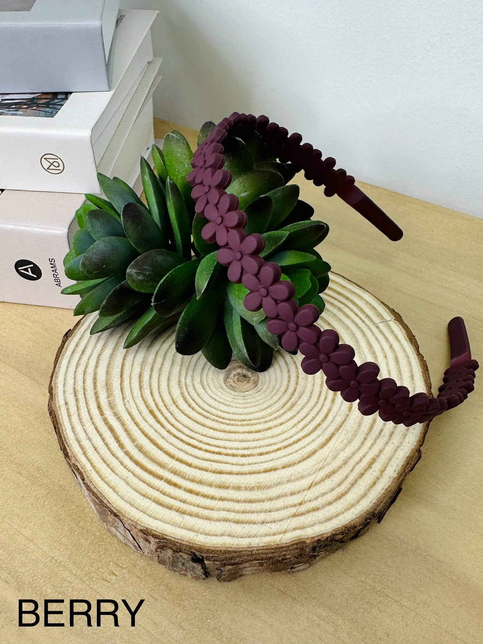 Matte Flower Headband- Multiple Colors!