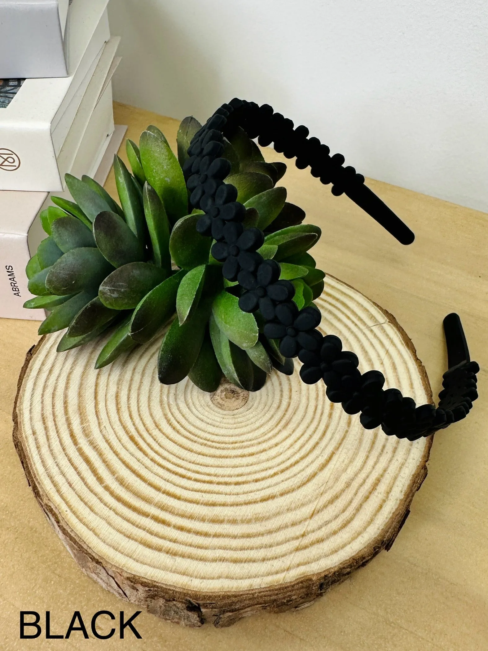 Matte Flower Headband- Multiple Colors!