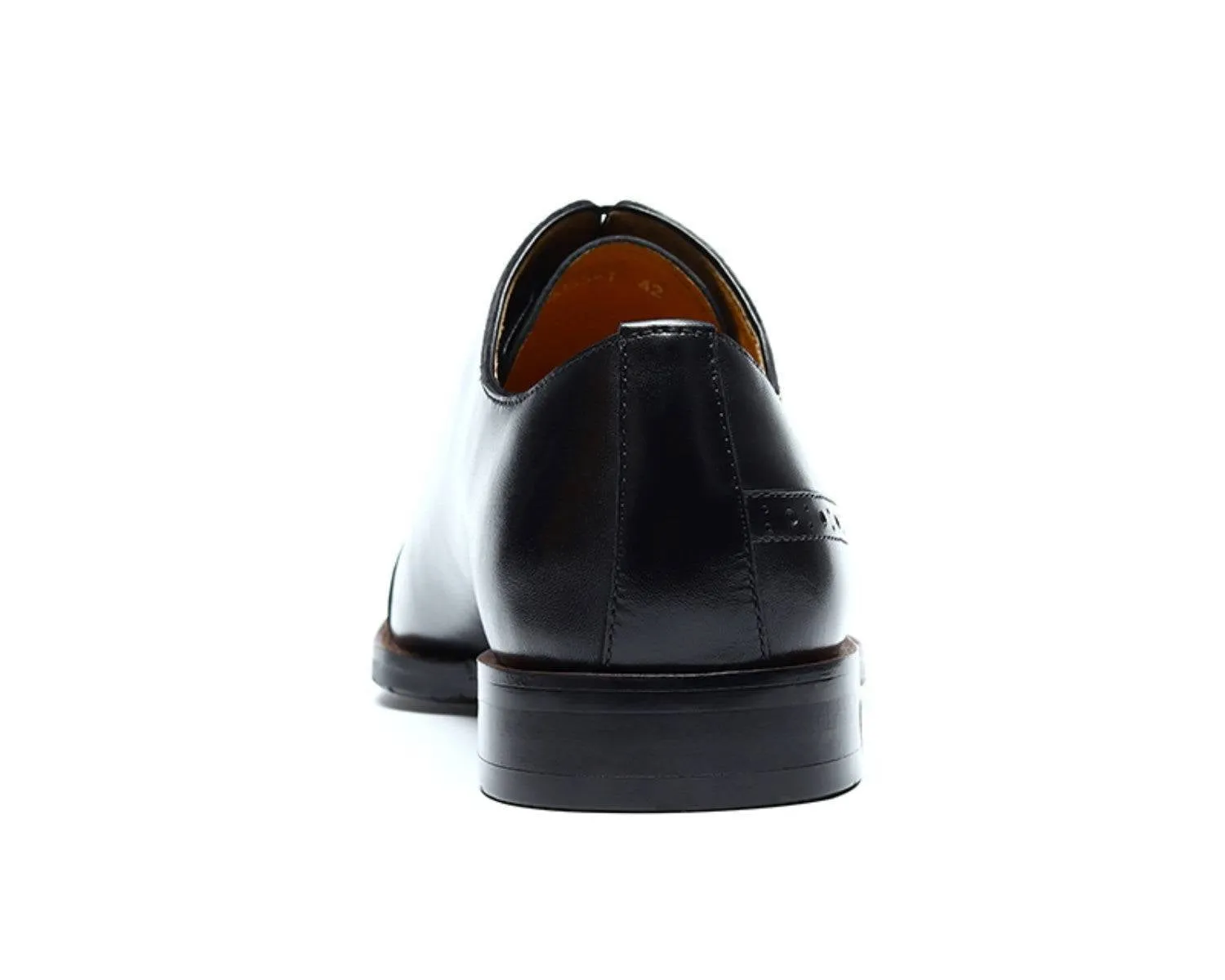 Men's Brogue Oxford Dress Shoes, Rubber Sole, Classic Leather Boots