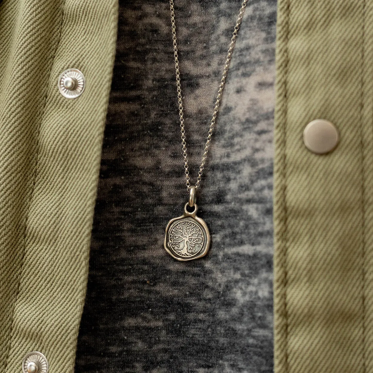 Men's Silver Tree of Life Pendant