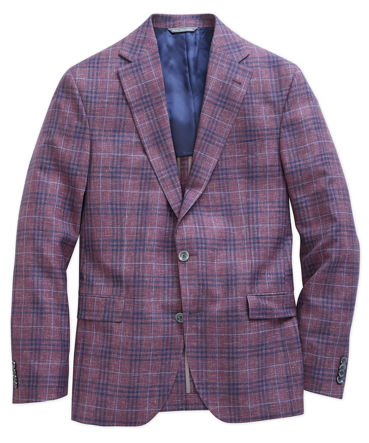 Midland Spring Weight Wool Plaid Sport Coat