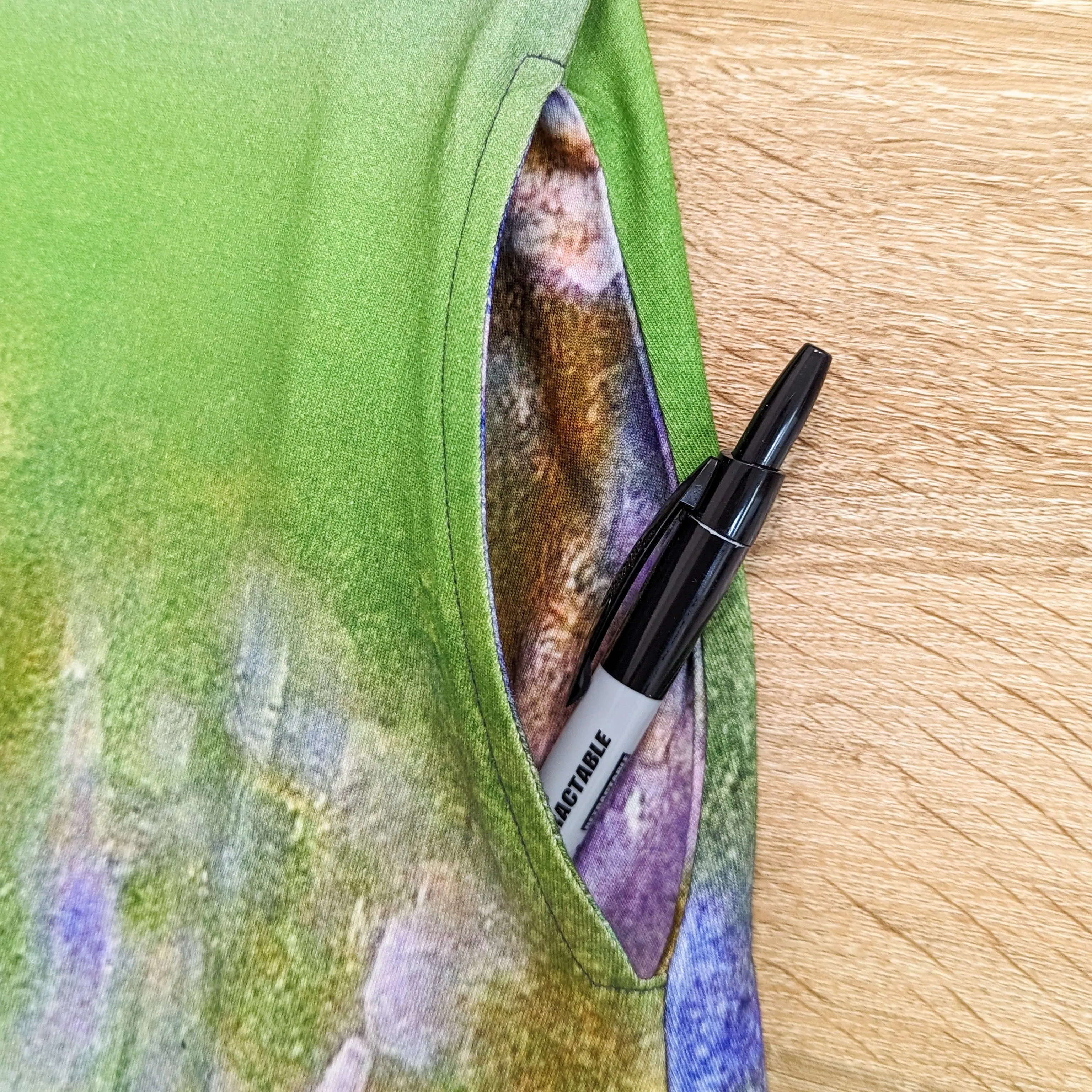 Monet's Water Lilies A-Line Dress (No Waist Seam)