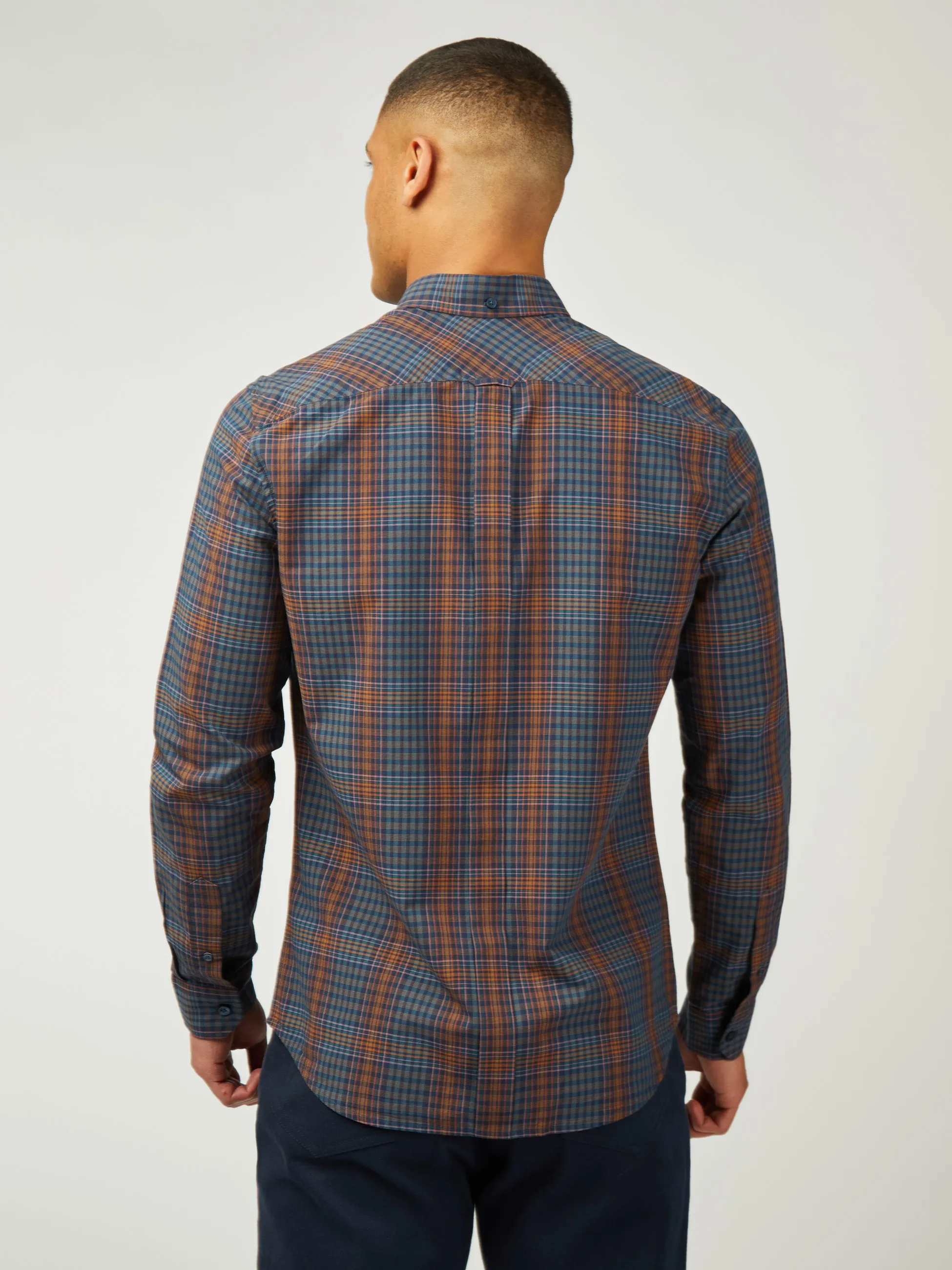 Multicolour Check - Dark Navy