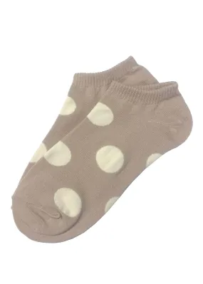 Mushroom Socks with White Polka Dots Short