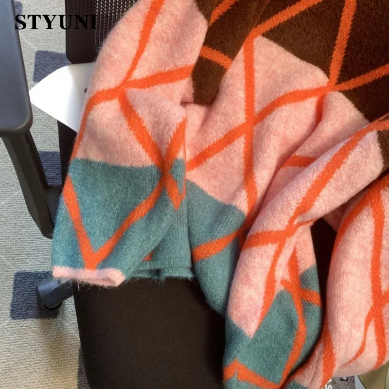 Patchwork Striped Knitted Sweater