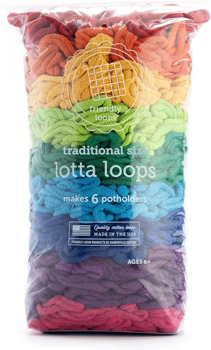 Potholder Loops - Lotta Loops Pack (Traditional Size)
