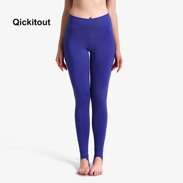 Qickitout 2018 Women Stirrup Leggings Black Mesh Patchwork Pants Sexy Hot Summer Long Leggings Dancing Workout Pants