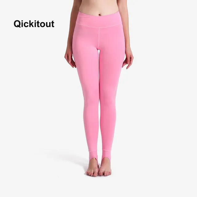 Qickitout 2018 Women Stirrup Leggings Black Mesh Patchwork Pants Sexy Hot Summer Long Leggings Dancing Workout Pants