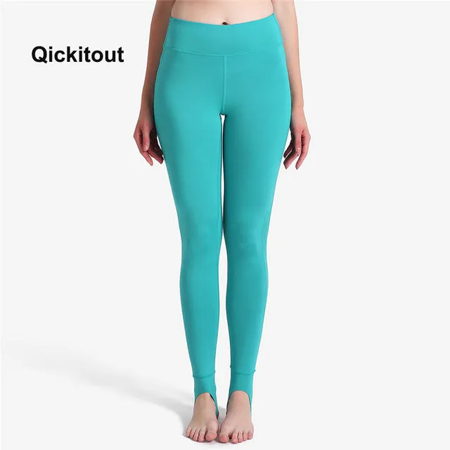 Qickitout 2018 Women Stirrup Leggings Black Mesh Patchwork Pants Sexy Hot Summer Long Leggings Dancing Workout Pants