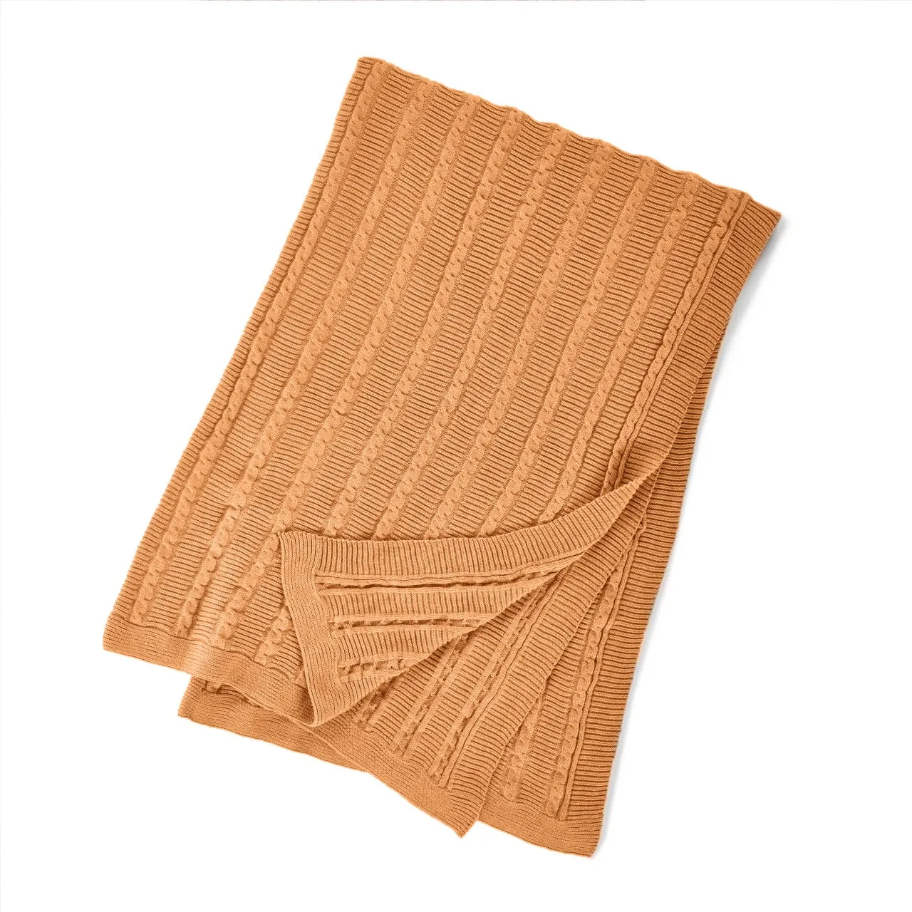 Rako-  Tricot Knitted Cotton Throw Blanket