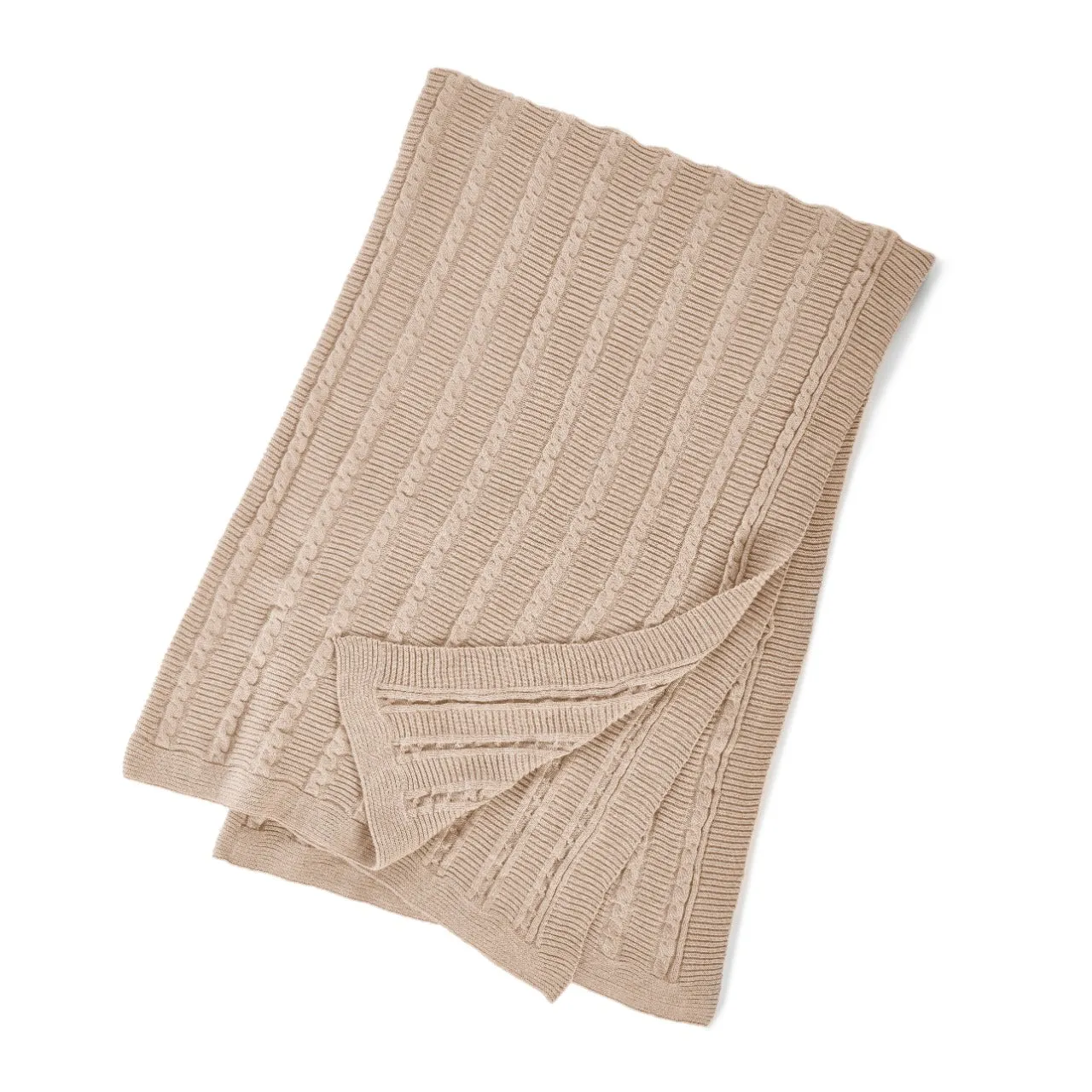 Rako-  Tricot Knitted Cotton Throw Blanket