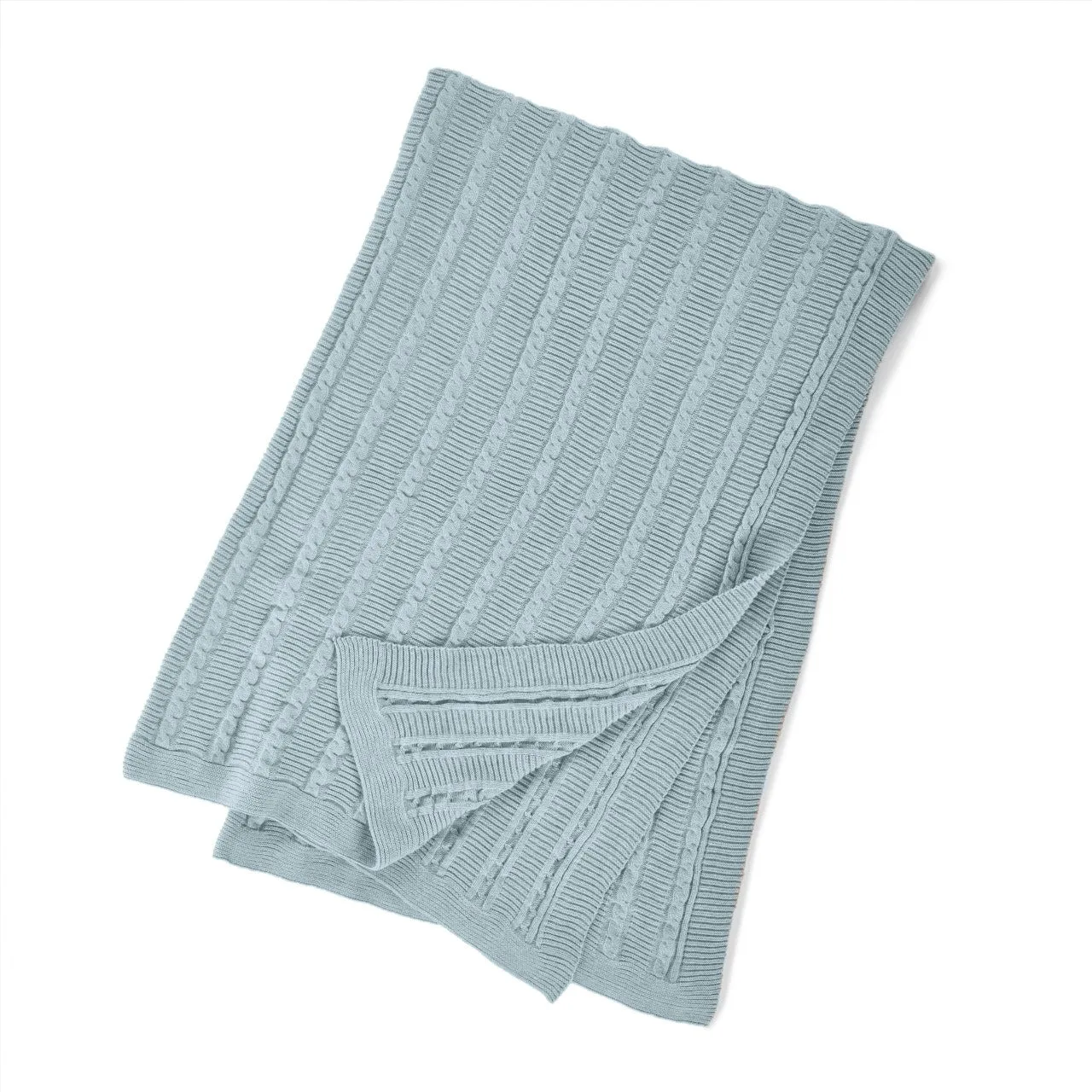 Rako-  Tricot Knitted Cotton Throw Blanket
