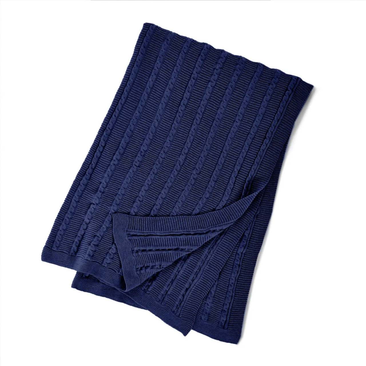 Rako-  Tricot Knitted Cotton Throw Blanket