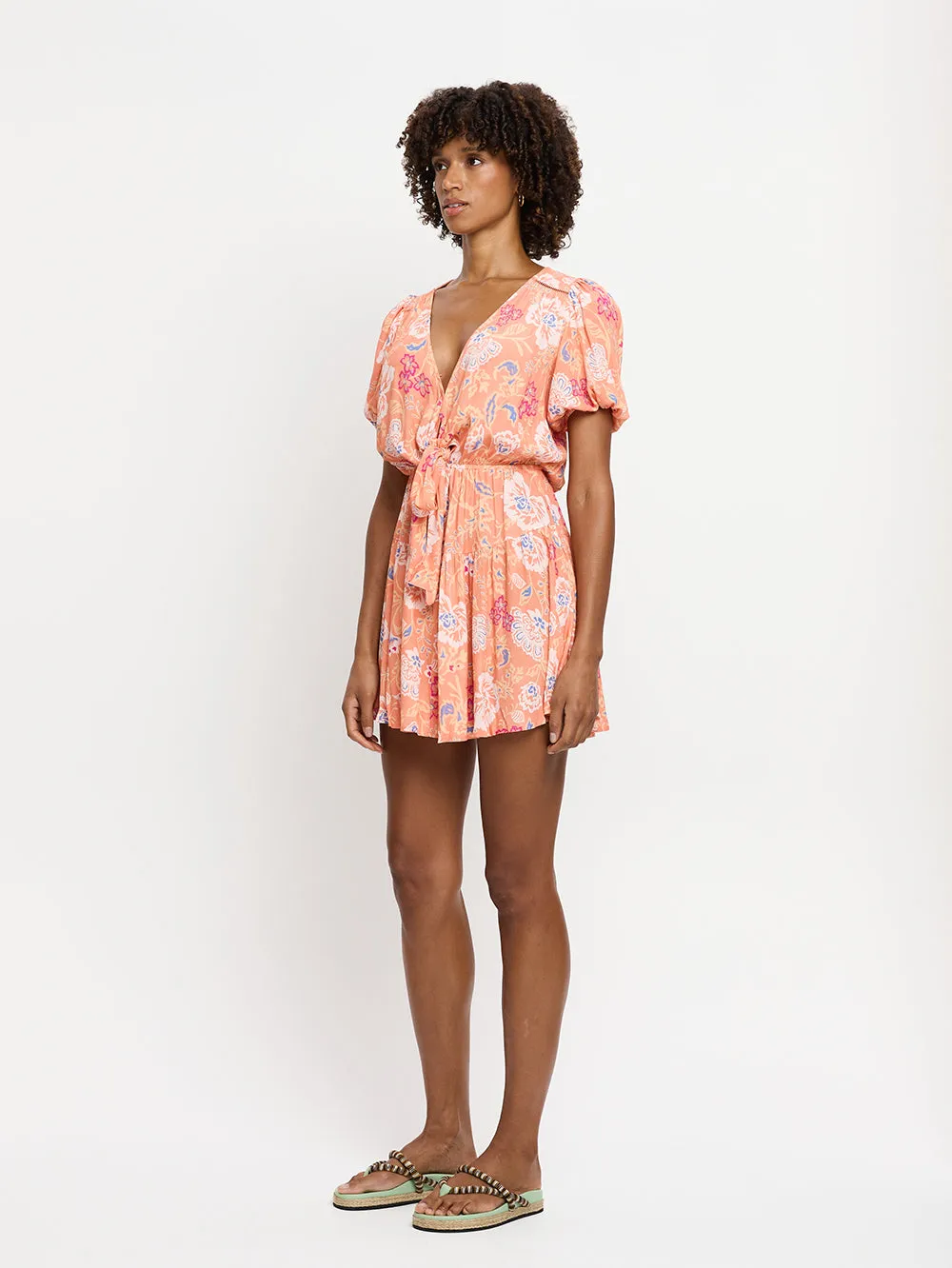 Rosa Tie Front Mini Dress