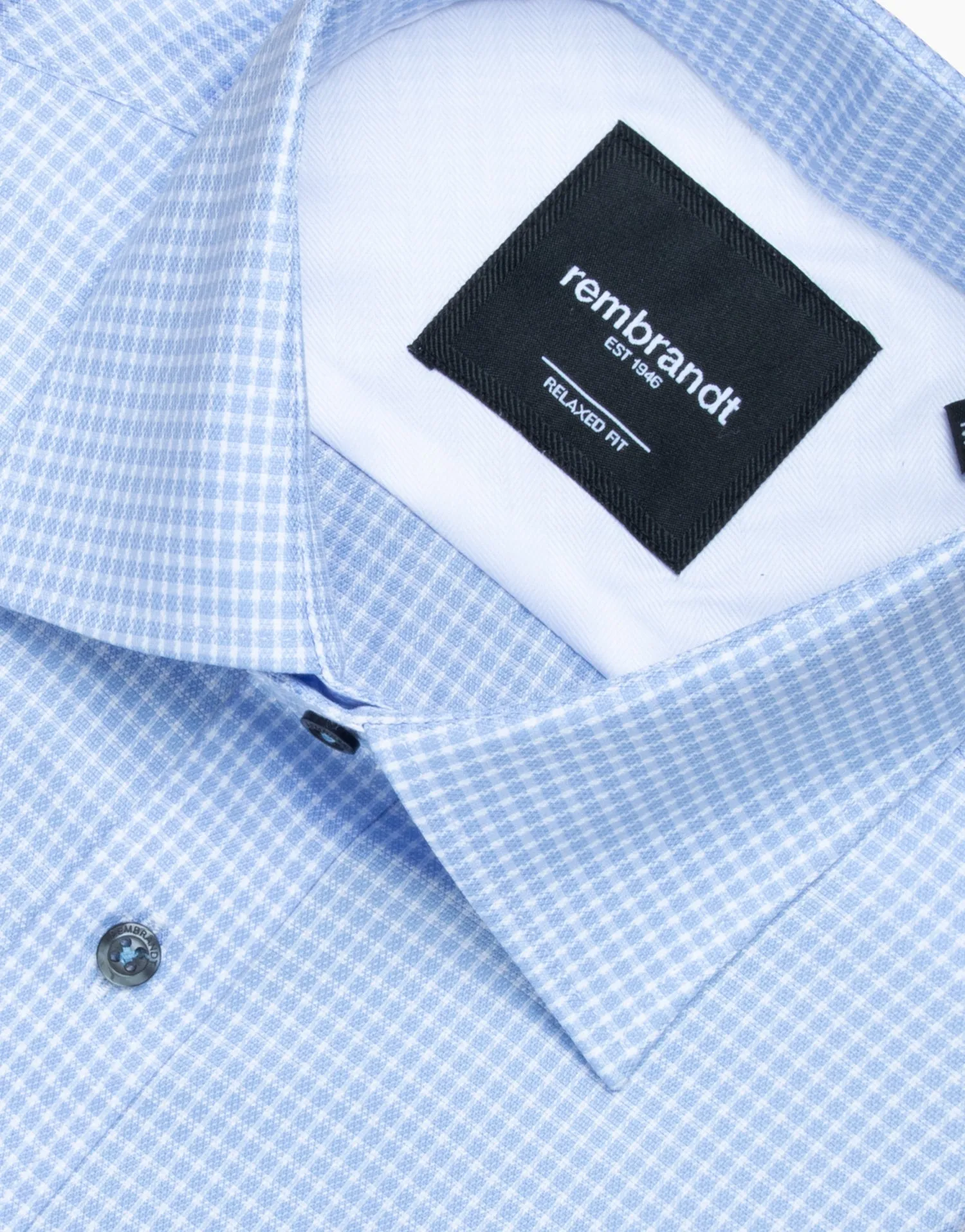Sinatra Blue Check Stretch Shirt