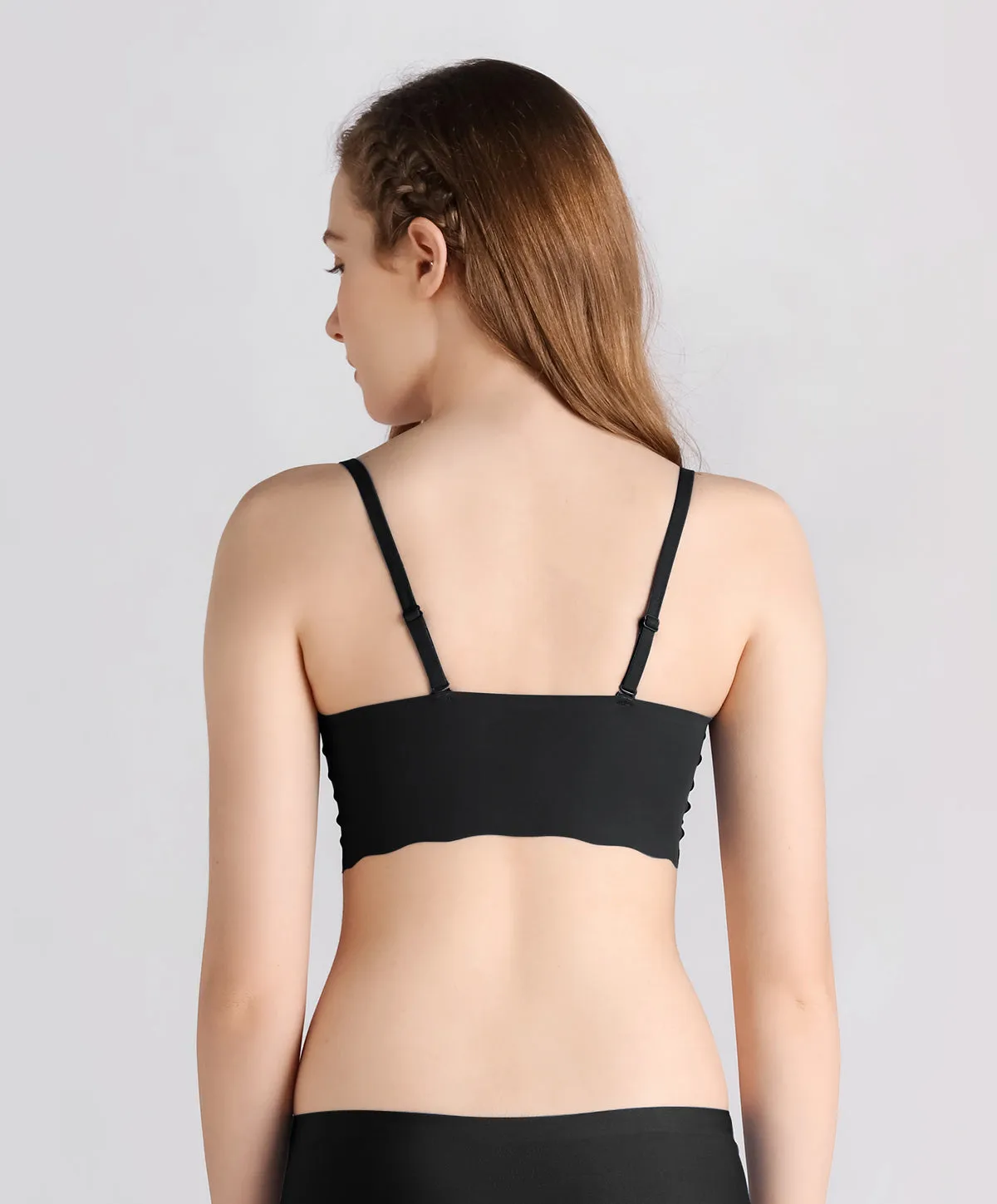 Slip On Seam Free Adjustable Straps Bralette 202-2931V