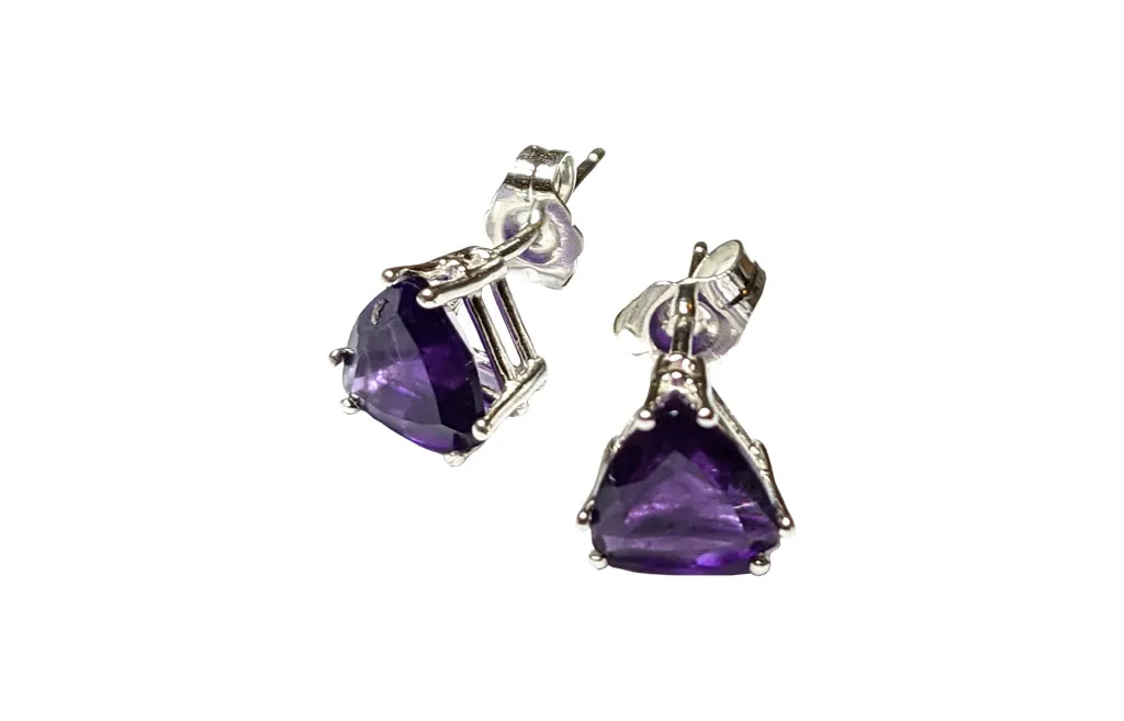 Sterling Silver Amethyst studs