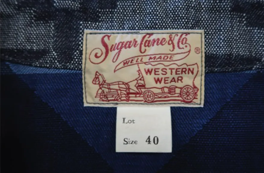 Sugar Cane, Native Jacquard Vest, Indigo