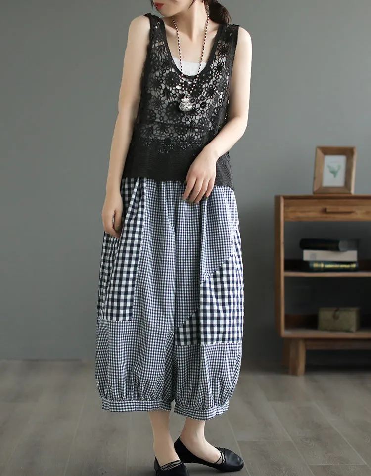 Summer Hollow Lace Vest Pullover for Women