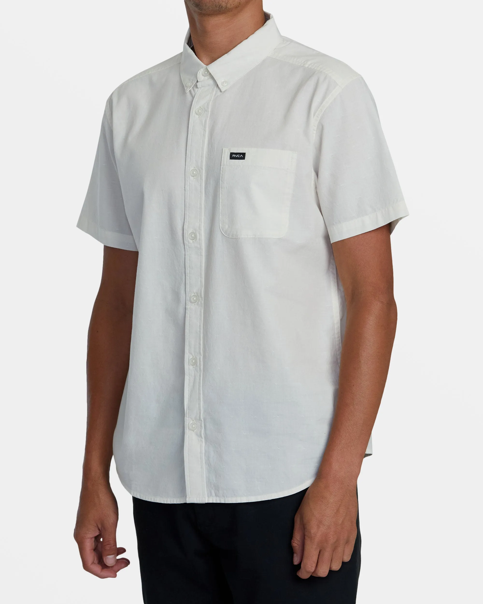 That'll Do Dobby Short Sleeve Shirt - Natural