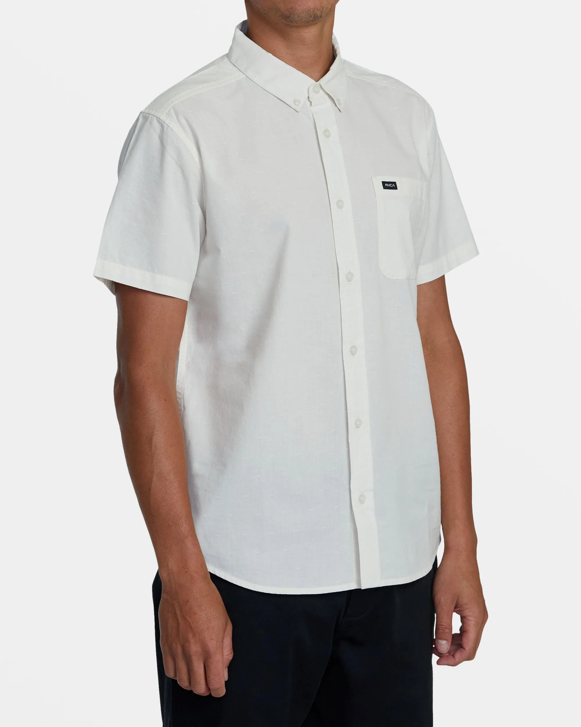 That'll Do Dobby Short Sleeve Shirt - Natural