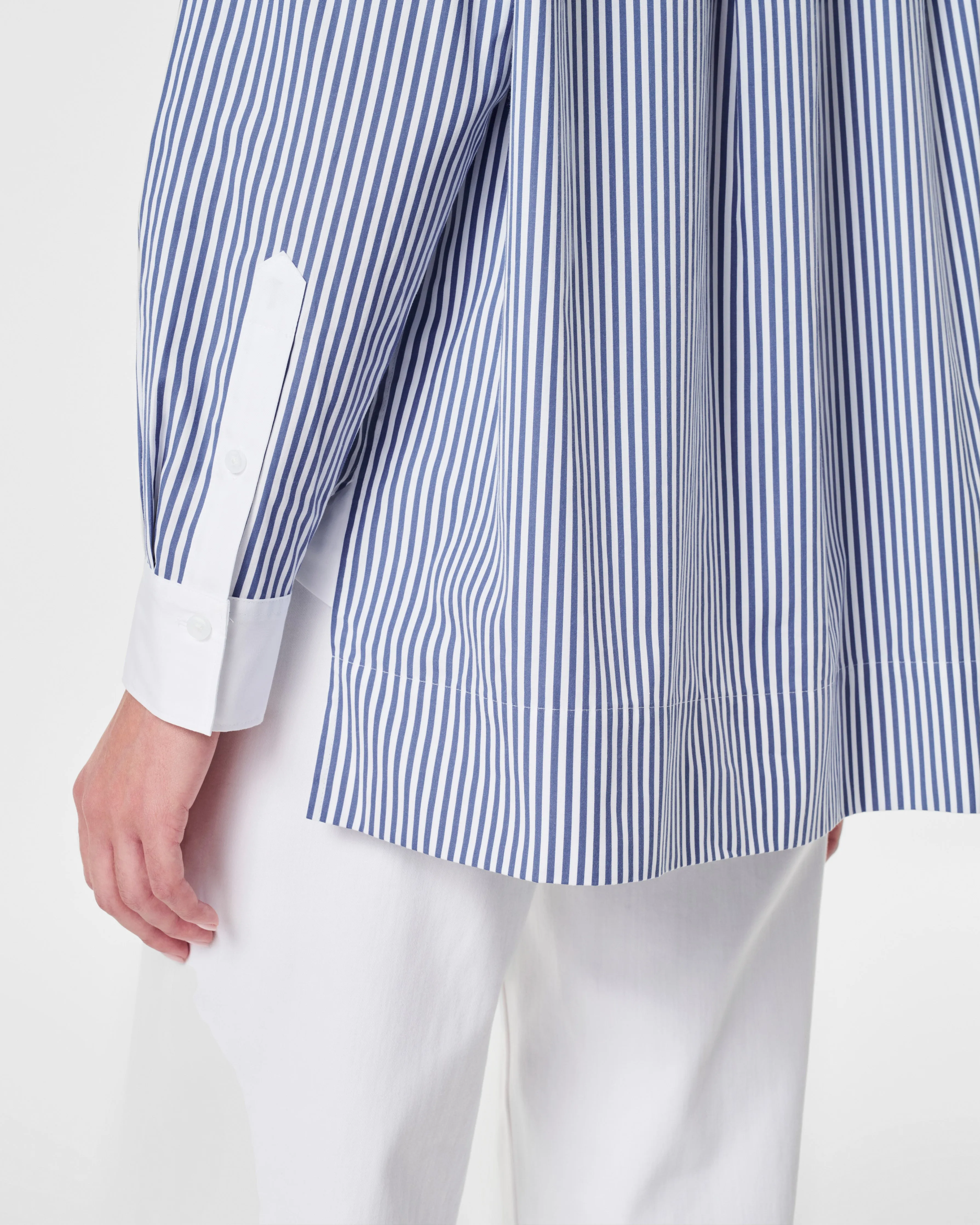 The Best Striped Poplin Tuxedo Shirt